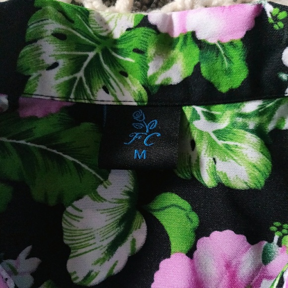 Vintage Floral Button Up Shirt - Size XL - Picture 5 of 6